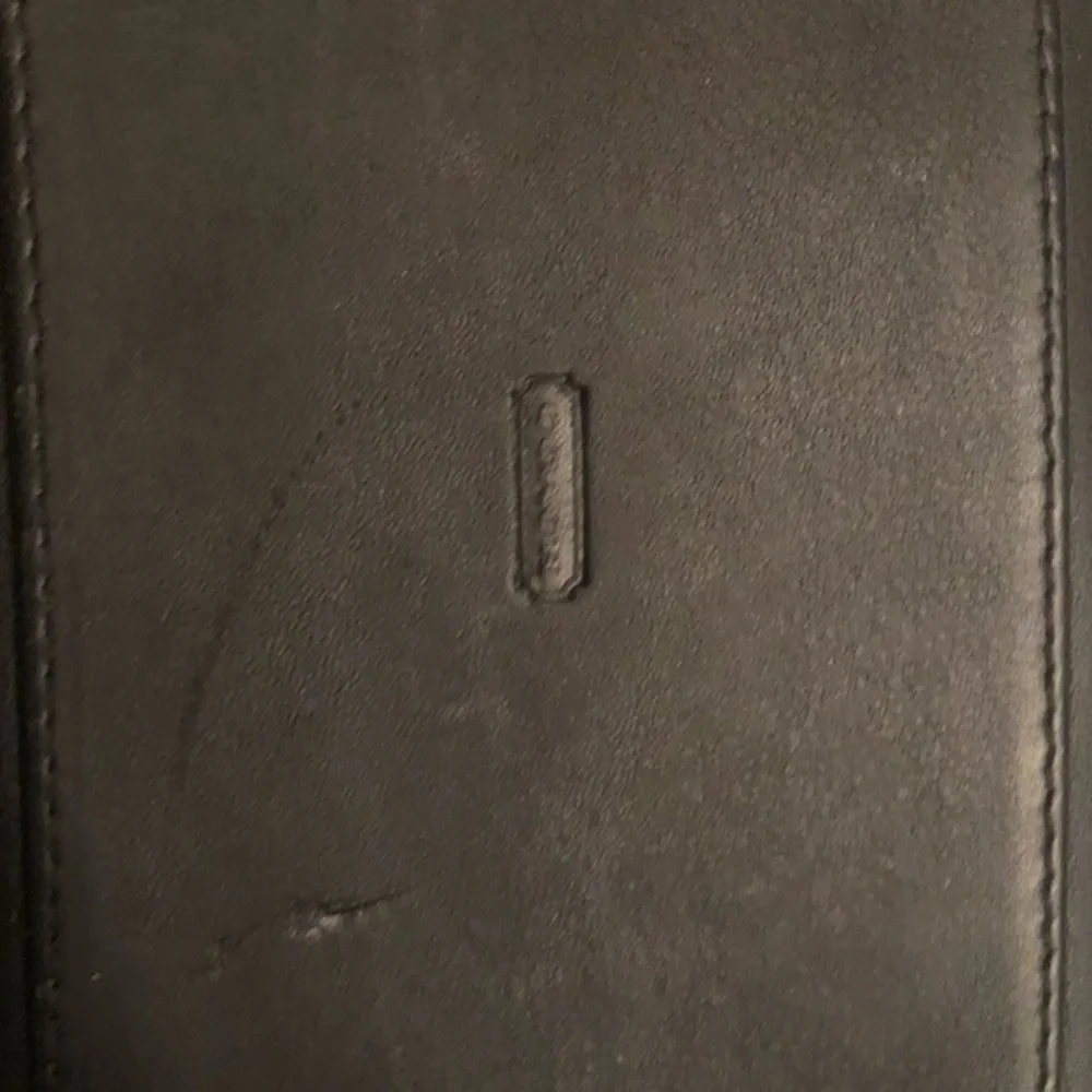 Coach vintage black leather mini bag